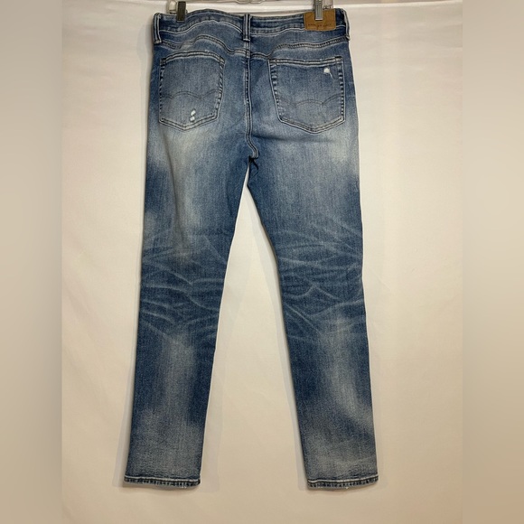 American Eagle Airflex 360 Patched Stacked Skinny Jean - Picture 2 of 7